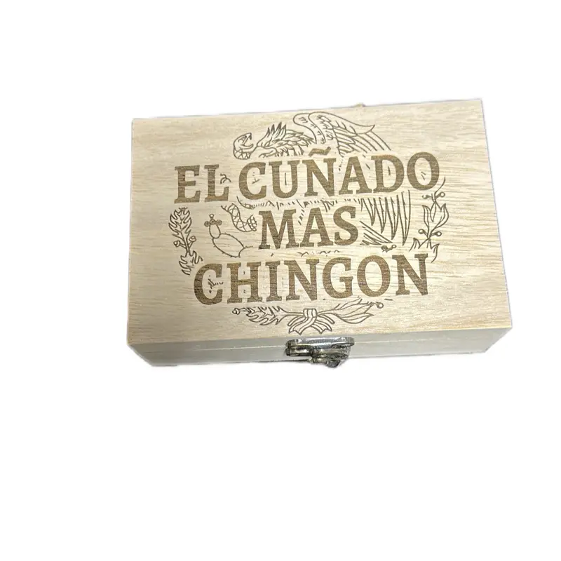 El Cuñado Mas Chingón Shot Glass Set, Durable Glass Drinkware with Graphic in Wooden Box, Perfect Father's Day Gift & Custom Father's Day Gift for Special Occasions, Father's Day Gifts