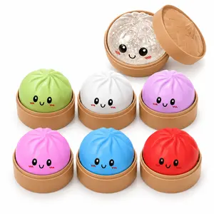 Squishy Dumpling Toy, Mystery Dumplings Squishies, dumpling squishy mystery box, Soft Squeeze Decompression Dough for Adults - Portable Stress Relief Toy