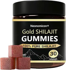 Shilajit Gummies for Men, Pure Himalayan Shilajit, 85+ Trace Minerals & Fulvic Acid, No Added Sugar Non-GMO, Energy Boost & Immune Support, 30 Gummies