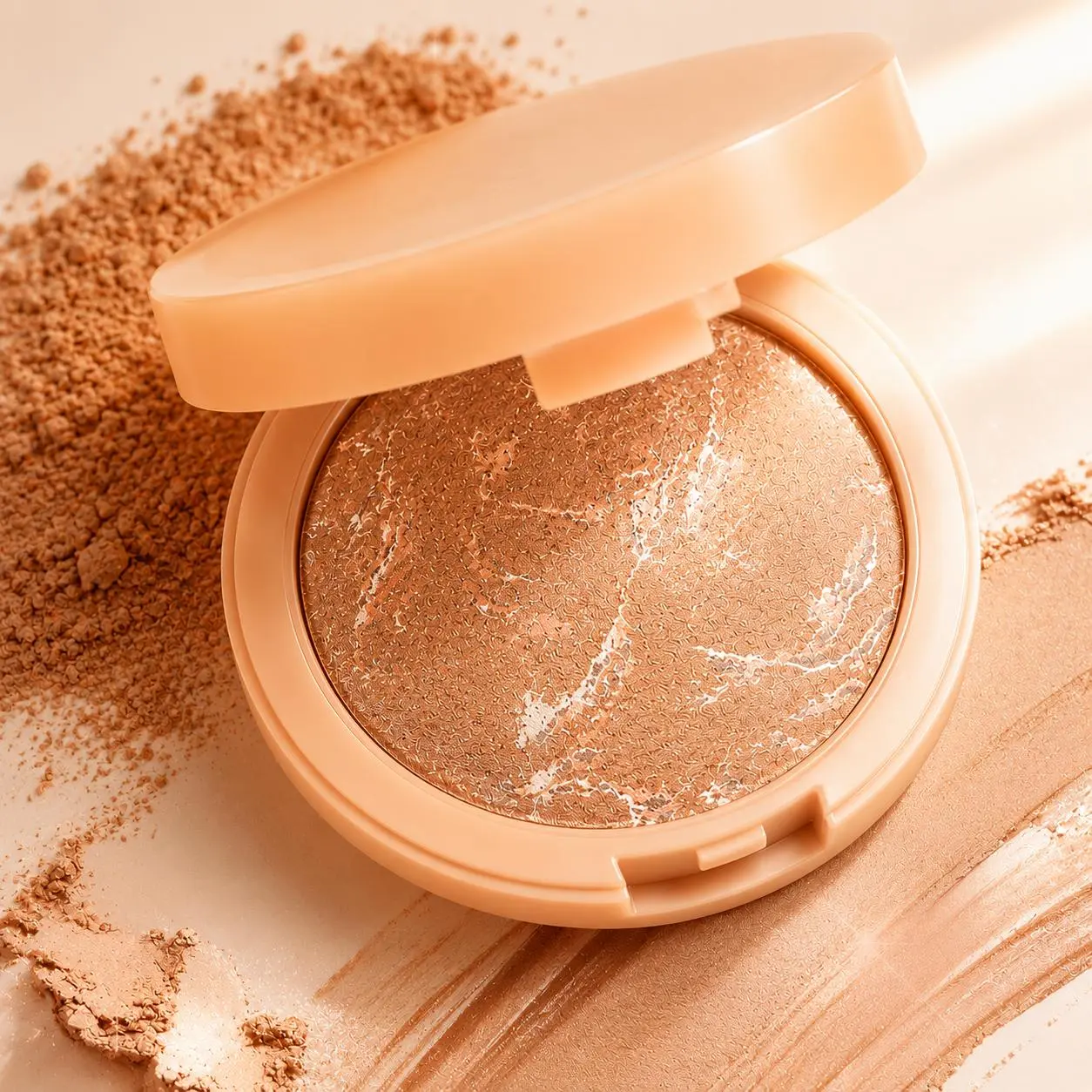 PHOFAY Viral Baking Setting Powder Compact | Blur Pores, Lock Makeup & Control Shine All Day