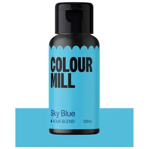 Colour Mill Aqua Blend Water-Based Food Coloring 20 Milliliters, Sky Blue