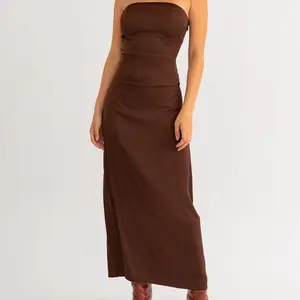 Emory Chocolate Brown Maxi Skirt