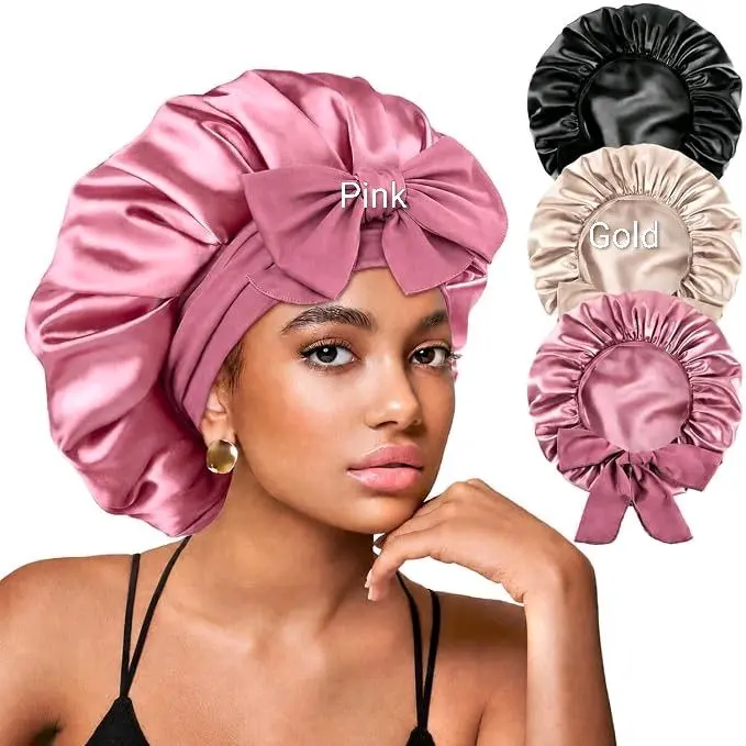 Murder Creepy Clown Special Effects Makeup Print, Double Layer Satin Bonnet, Rae's Version, Hair wear