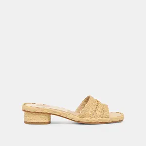 Dolce Vita DIXI SANDALS LT NATURAL CROSS HATCH RAFFIA