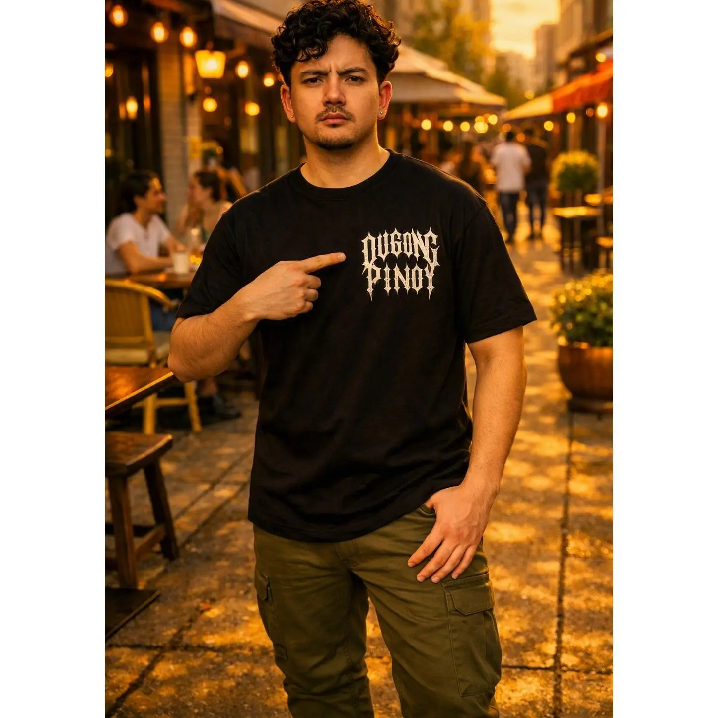 Dugong Pinoy - Unisex Pure Cotton Loose Short-Sleeve Round Neck T-Shirt - Thin Fabric, Print, Streetwear Casual Top