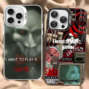 Saw Jigsaw Killer Hhorror Phone Case For iPhone 16 15 14 13 12 11 Pro Max Matte Shockproof Back Cover