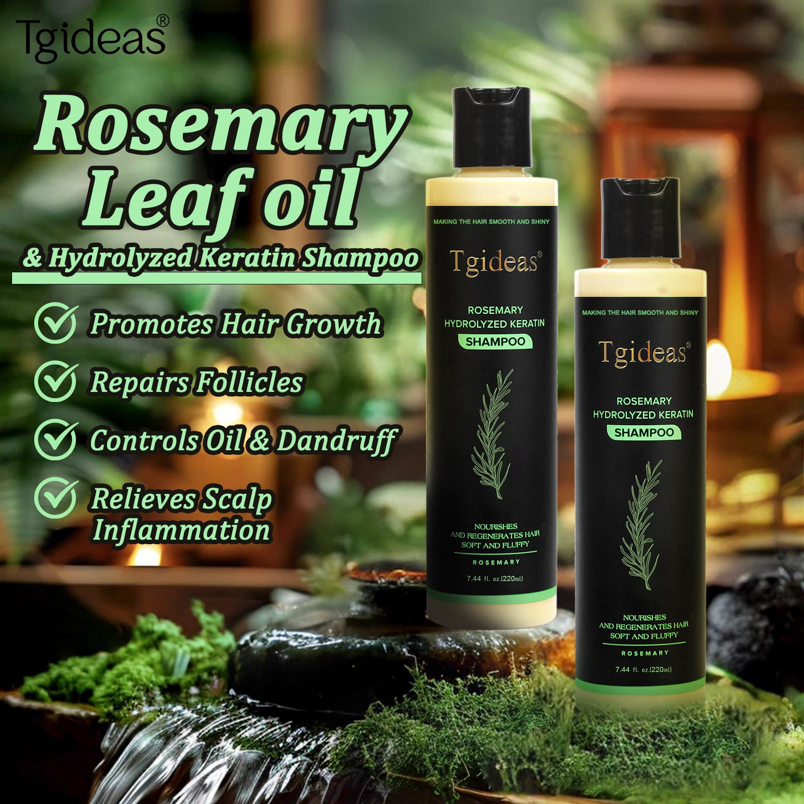 Tgideas Rosemary Shampoo - BoostHair Growth, Control Oil & Dandruff,Soothe Scalp lritation & RestoreShine! Cleanser Con
