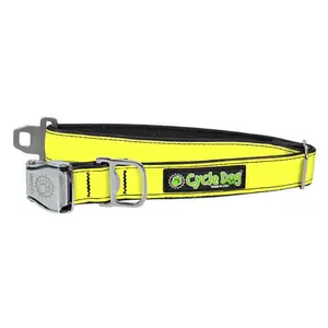 Neon Yellow MAX Reflective Dog Collar
