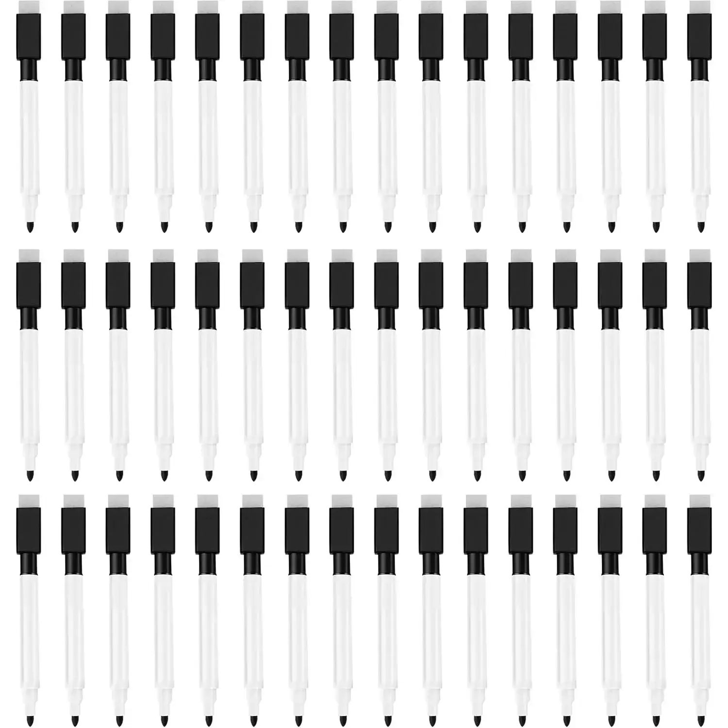 Magnetic Dry Erase Markers Fine Point Tip, 48-Pack Whiteboard Markers Dry Erase Marker with Eraser Cap, Low Odor Whiteboard Markers for Kids Teachers