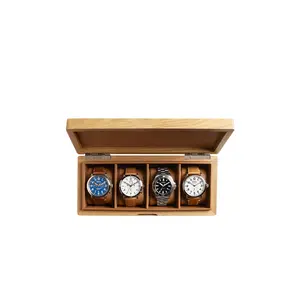 Shinola Watch Collector's Box in Oak & Navy