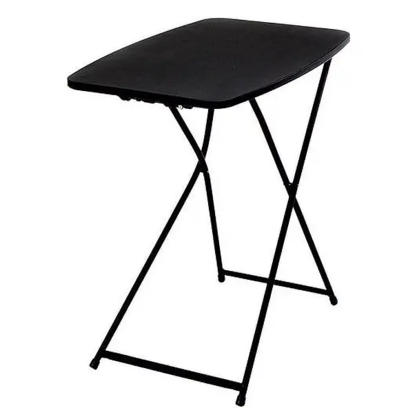 Mainstays 26" Adjustable Height Personal Folding Table, Black