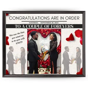 Custom 8x10 Photo Plaque – Beveled Black Edge