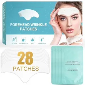 28 Pcs Forehead Wrinkle Patches - Anti Wrinkle Facial Patches with Collagen and Vitamin E for Face Overnight to Smoothing Fine Frown Lines & Wrinkles Treatment