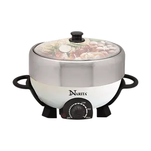 NARITA 4L Electric Hot Pot Grill Multi-Function Cooker NEC-402W with 1 Year Warranty - Best Price in America