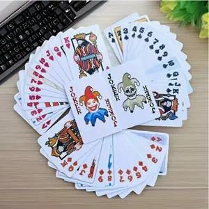 Funny Jester Poker Cards Set, Standard Game Playing Cards, Party Fun Card Games, Clear Cute Faces Design, Perfect for Festive Gatherings