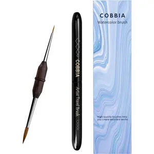 Fine Tip Round Kolinsky Sable Brushes for Watercolor, Acrylic, Gouache, Oil Painting & Crafts - Professional Travel Art Supplies Set