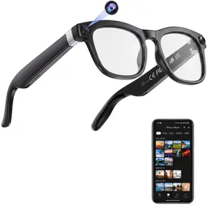 2026 AI Smart Glasses, 8MP HD Camera, AI Voice Assistant, Bluetooth Call, Translation 130+ Languages, Hands-Free Navigation, AI Meeting Recorder, Travel, Work, Vlog