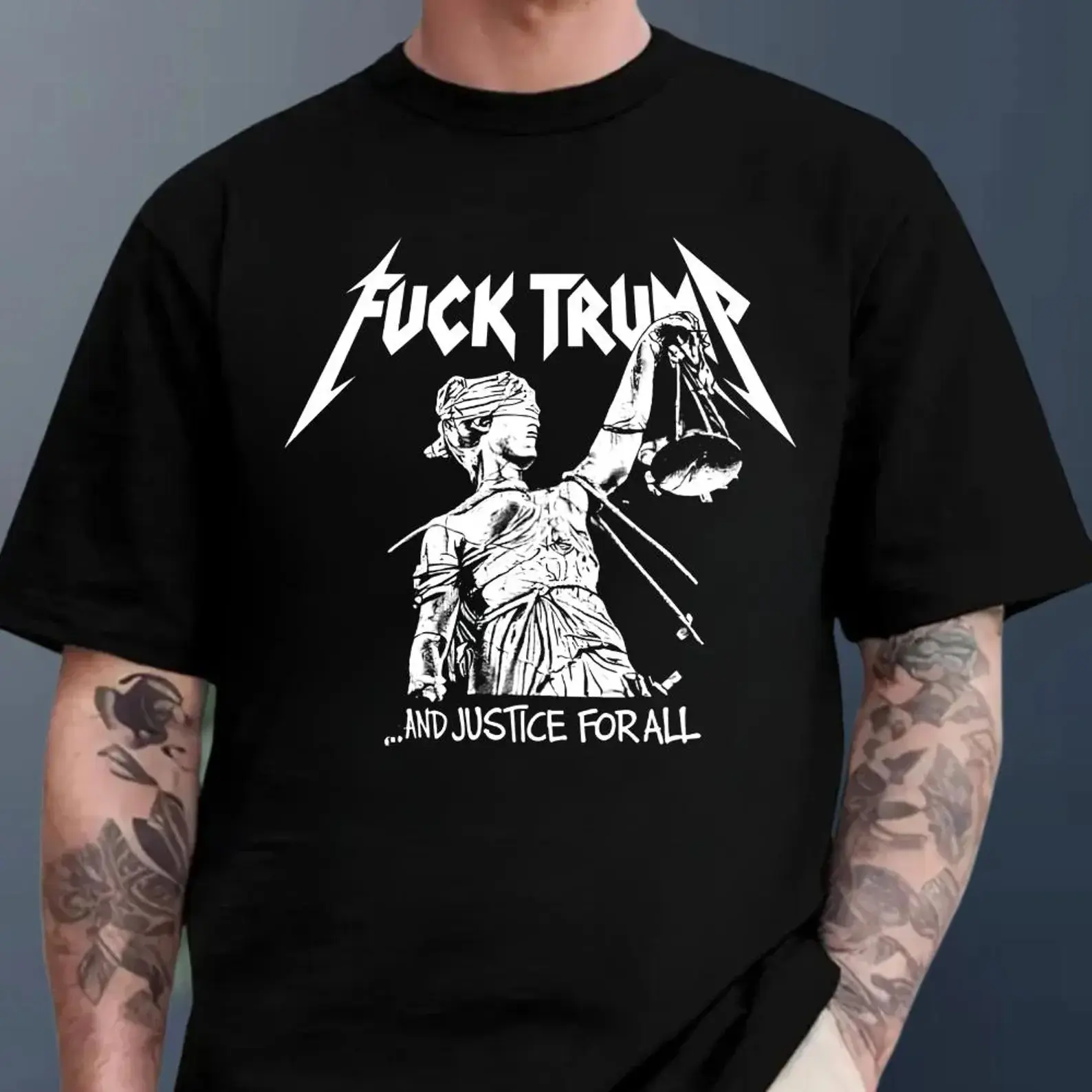 F*ck Trump And Justice For All Shirt, Political Protest Hoodie, Anti Fascist Sweatshirt, Activist Tee, Resist Shirt