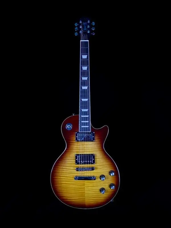 Chill Cat Vintage Standard Kentucky Sunset Electric Guitar, Mahogany Wood Body, Handcrafted Care for Vintage Guitars Enthusiasts