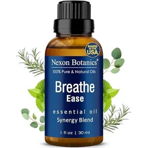 Breathe Essential Oil Blend 30 ml - Breath Easy Essential Oil Sinus Relief - Breathe Ease Essential Oils for Humidifier, Diffuser, Aromatherapy