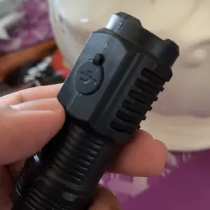 2-Pack Small Cannon Flashlights: Mini Camping Lights with High Lumens, 3 Modes & Zoomable Beam! Usb Rechargeable Headlamp