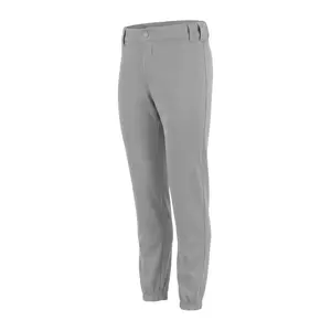 Penveer Pull-Up Youth Baseball Pants, Quarter Open Fly Boys Baseball Pants with Durable Snap & Elastic Bottom, T Ball Pants - (Grey)