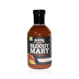 Pilsudski Spicy Bloody Mary Mix 32 oz - Gluten Free, Spicy Flavor, Ideal for Gluten Sensitivities, Perfect for Parties or Personal Use