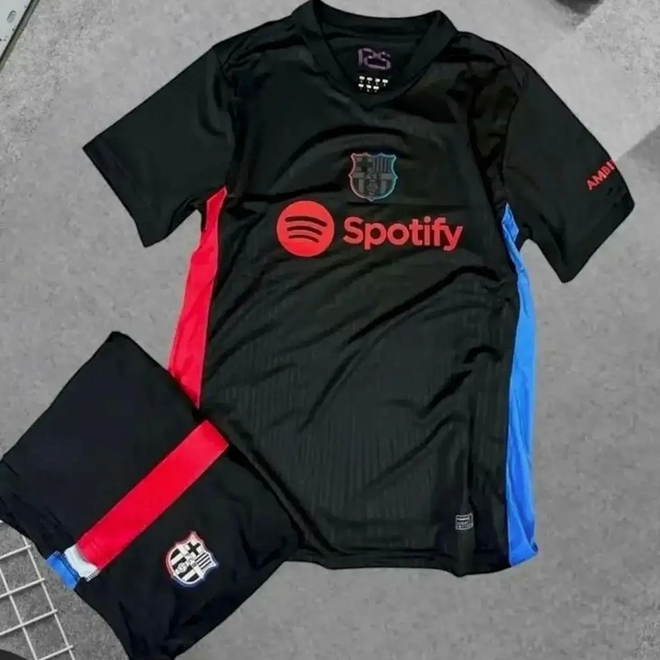 FC Barcelona 2025 Away Soccer Kit, Premium Fabric Match Style Set Z