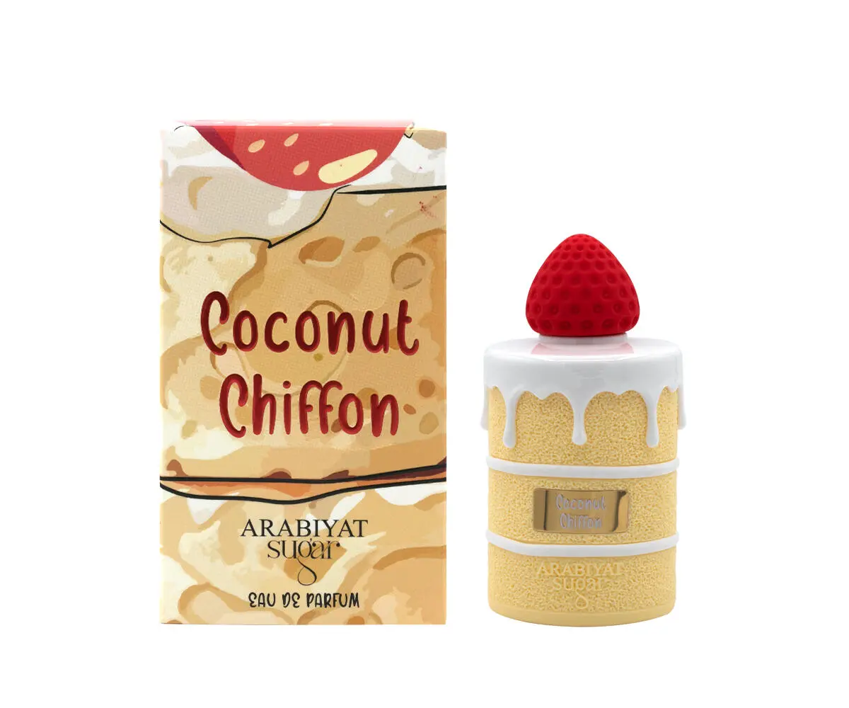 Arabiyat Sugar | Coconut Chiffon | Unisex Fragrance | 100 ML 3.4 OZ | Coconut - Vanilla & Cooked Sugar