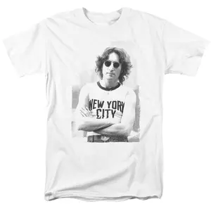 John Lennon New York City T Shirt Licensed Beatles Beautiful Boy Rock T-Shirt Size S-6XL, All Colors, Gift for Women Men, Made In USA, US Size S-6XL, 100% cotton, Classic Fit, Unisex T-Shirt