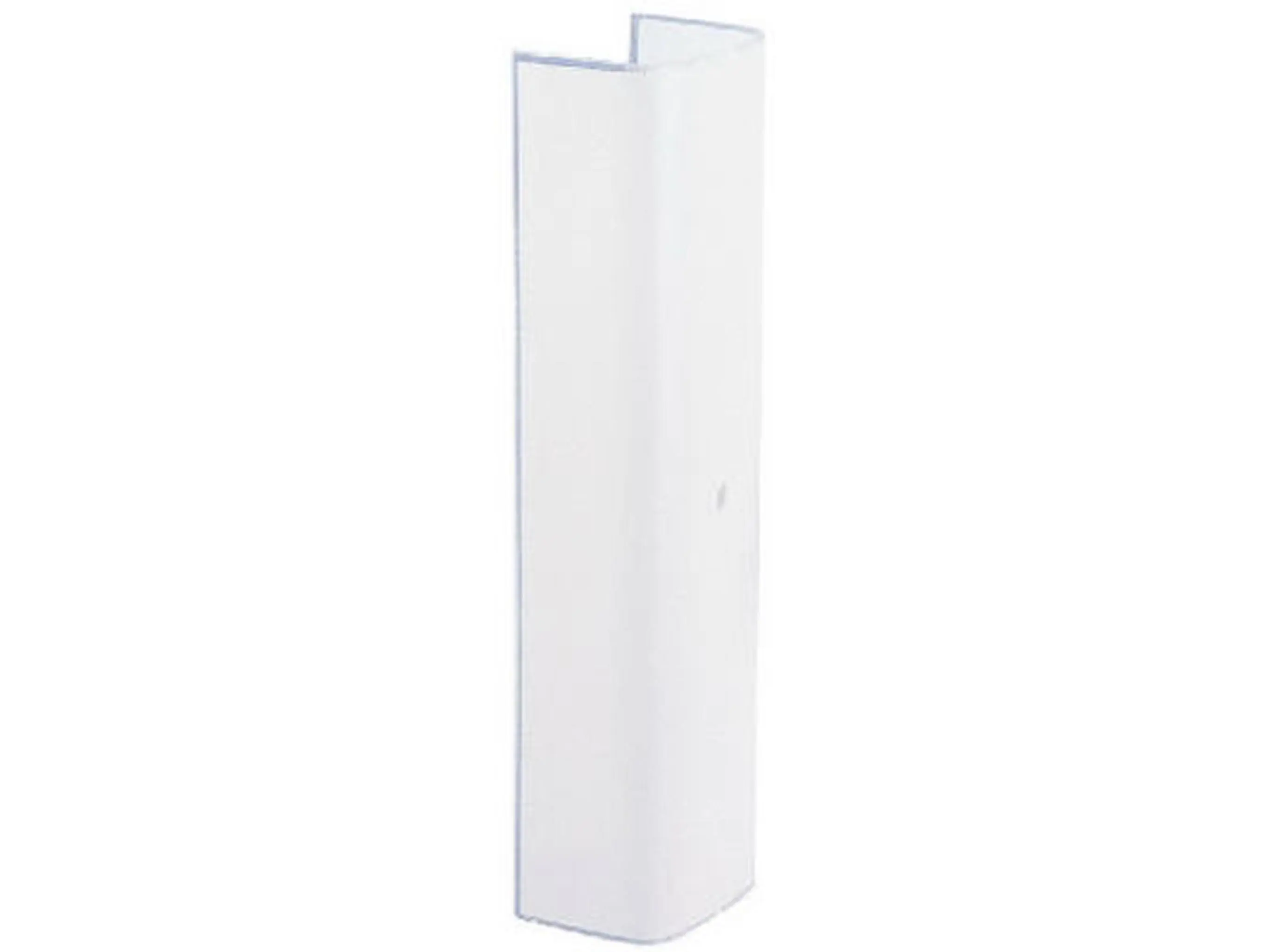 Westinghouse 81759 Channel Shape Glassware Set - Pack of 6, Wide 3.25 in Plain White Kitchen Drinkware, 12.3x3.9x2.9 in, 1.1 lbs