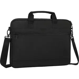 360? Protective Laptop Bag Case 14-15 Inch with  Strap & Handle,   Sleeve Cover for MacBook Air/Pro 15, Chromebook 14, Slim Briefcase for Men Women, Black