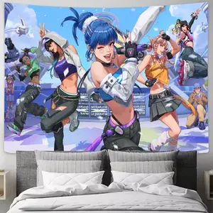 Cool Popular FPS O-Overwatch 2 Gaming Tapestry Popular Room Decoration Wall Tapestry Art Room Home Decor Wall Art Decor