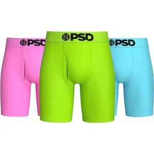 PSD Underwear Men's Summer Modal Boxer Briefs 3-Pack