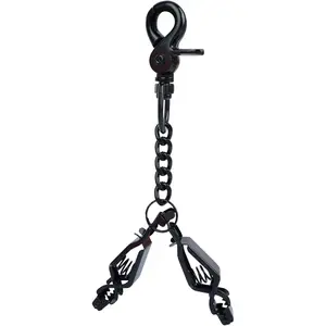 Metal Glove Clip Heavy Duty Glove Clips for Work Glove Holders Safety Glove Clip with 2 Alligator Clip for Pants