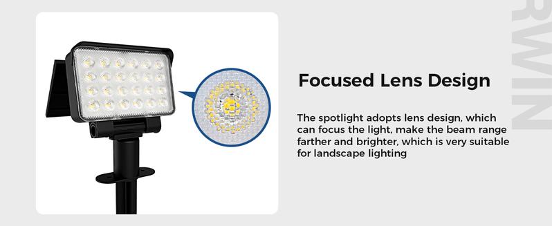 Solar Spot Lights Outdoor Waterproof for Flag, Tree, House, Garden, Yard, Landscape Spotlights for Accent Uplighting Halloween Christmas Decorations solarlights of