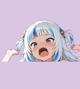 Gawr Gura 16 Car Sticker – Kiss-Cut Vinyl Decal for Laptop & Hydro Flask, Full Body Sticker