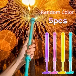 5pcs Firework Water Sprayer Set, 2025 New Firework Water Splash, Summer Firework Water Sprayer, Romantic Firework Photography Prop, Pull-Type Outdoor Water Spraying Device, High-Pressure Firework Fountain, Suitable for Party Games