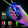 ZipString Luma Flying String Toy | LED Glow-in-the-Dark String Launcher | USB-C Rechargeable STEM Toy for Kids & Adults