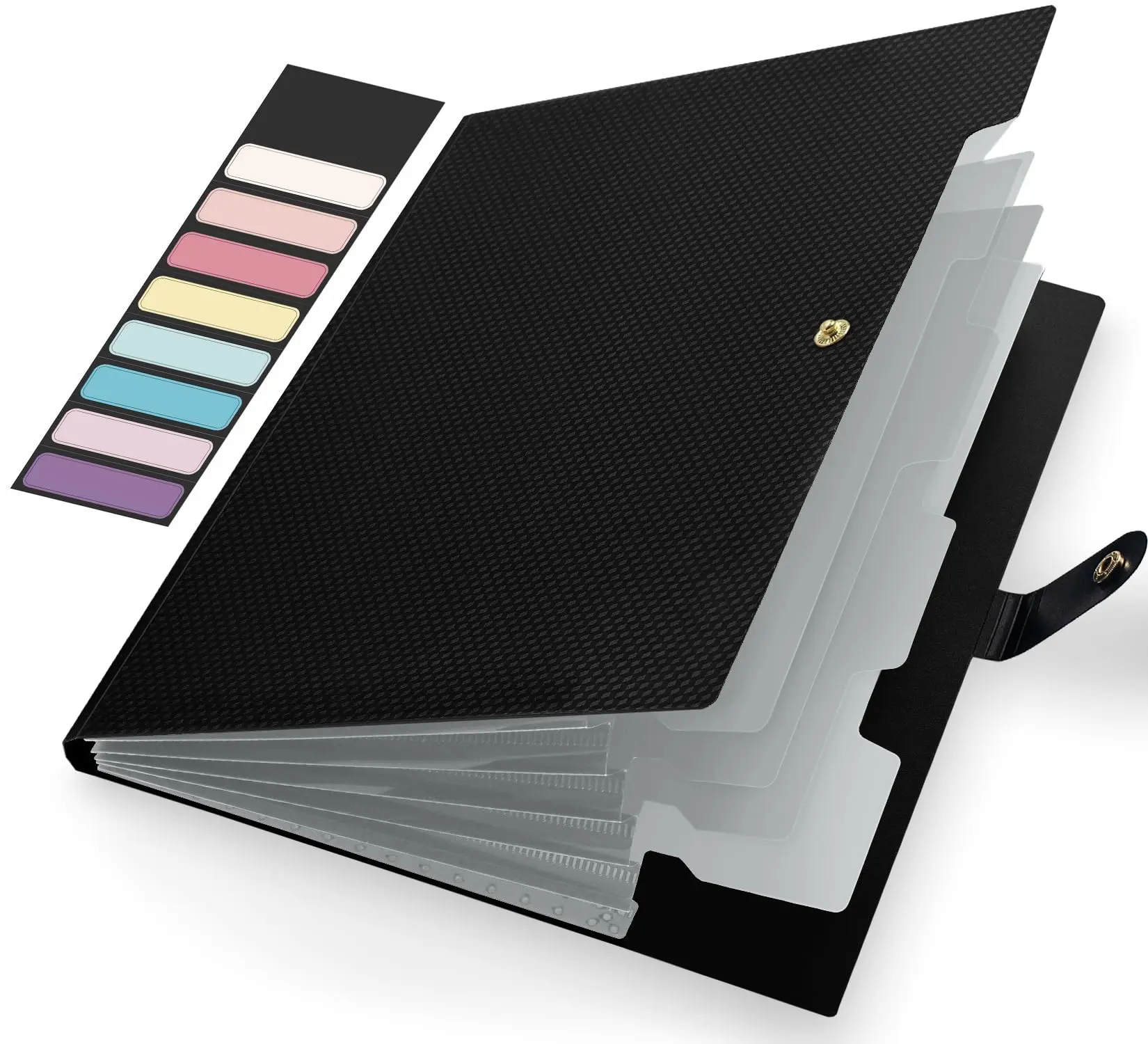 Expanding File Folder, Letter Size Accordion File Organizer, 5 Pocket Folders for Documents, Portable Filling Products for School Office Supplies