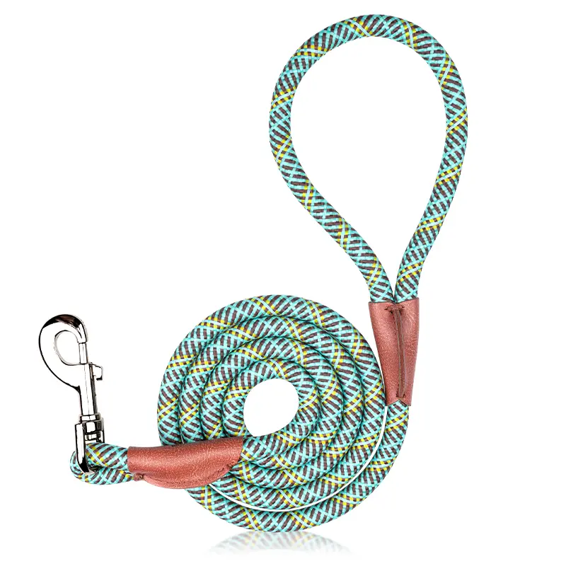PetSafe Nylon-Steel Dog Leash for Collars & Harnesses & Leads - 55-in Non-Slip Metal Buckle, Tangled-Free Durable Design, Visibility Boost, Universal Fit for Small to Medium-Large Dogs for Daily Walks