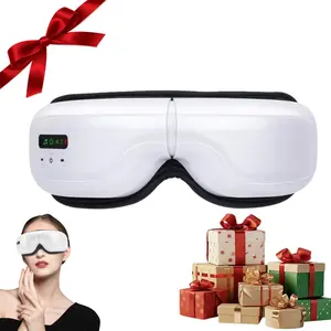Eye Massager with Heating Function, Bluetooth-compatible Smart Eye Massager with Relaxing Music, Portable Eye Care Sleep Mask, Vibration, Heat, Air Pressure