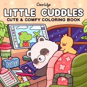 Little Cuddles: Coloring Book for Adults and Teens Featuring Cute Animal Friends for Relaxation (Cozy & Cute Coloring) Paperback – April 19, 2025