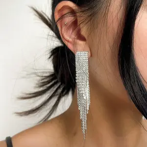 Reina Rhinestone Duster Earrings christmas earring