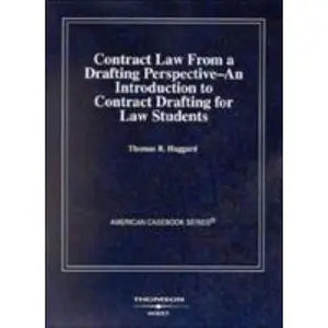 USED-Contract Law from a Drafting Perspective (Coursebook) by Thomas R. Haggard (Paperback)