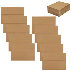 20pcs Vintage Kraft Paper Envelopes 7.3x5.3inch, Durable Craft Supplies, Perfect for DIY Projects & Letter Writing