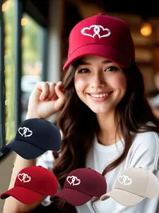 2026 New Year Surprise Discount, Heart Print Baseball Cap, Limited Edition Gift for Friends and Elders, Casual Loose Fit, Suitable for All Seasons.8Y+