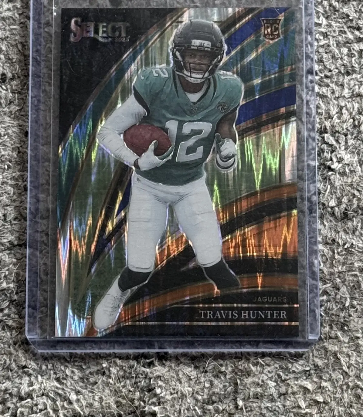 Travis Hunter blue orange shock prizm panini select football 2025