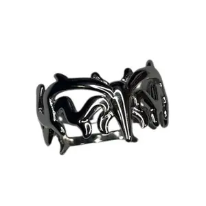 Freeway X Hope I Make It Home “THORN” Ring - Stainless Steel Ring Fashion Goth Jewelry Thorn Ring Crafted Jewelry with Box streetwear fashion brand