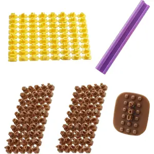 172 count Letter  for Clay -  DIY Alphabet Number Symbols Cookie Cutters Set, Biscuit Fondant Cake Impress Embosser   Press for Creative Baking and Crafting Projects